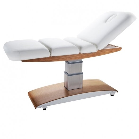 Electric spa bed Weelko Condra, 3 motors, white/brown