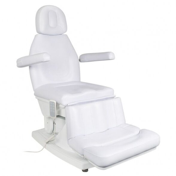 Electric cosmetology chair, white