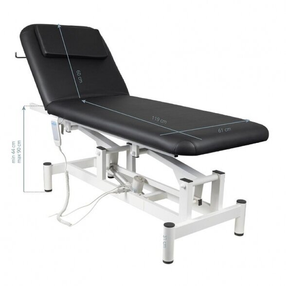 Electric massage table 079, black 5