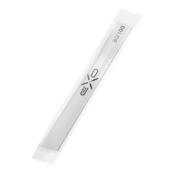 EXO nail file 80/100 SAFE PACK, white-black