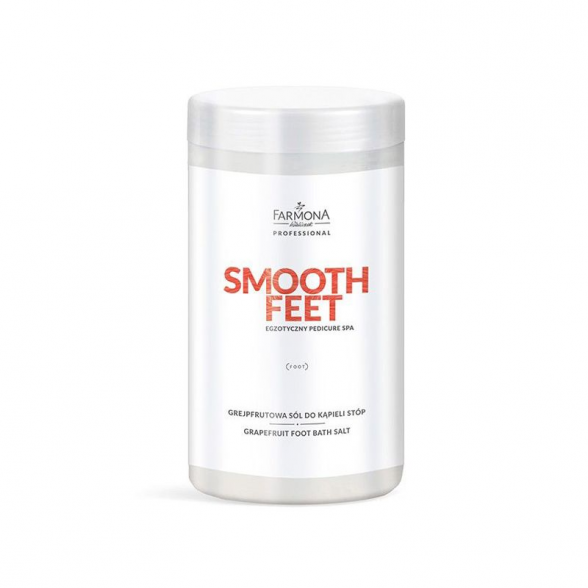 FARMONA SMOOTH FEET greipfrutų druska pėdų mirkymui, 1500g