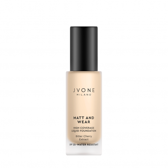 JVONE MILANO extra concealing-matte foundation FULL COVERAGE Matt And Wear 15