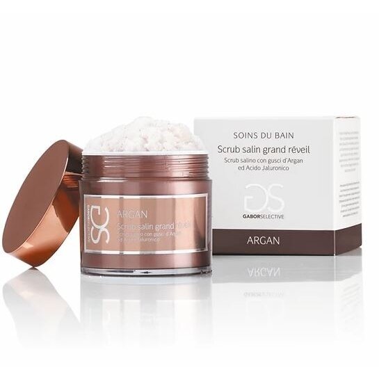 GABOR SELECTIVE Body scrub with salt, argan shells and hyaluronic acid, 370g