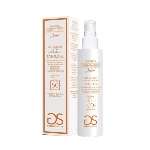 GABOR SELECTIVE face and body milk with SPF50+ (for tattooed skin) and 9 Hyaluronic acids, 150ml