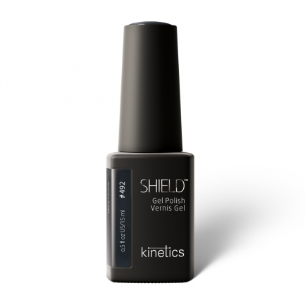 Gelinis nagų lakas Kinetics Shield Gel Polish #492 BLACK PARADE, 15ml (A)