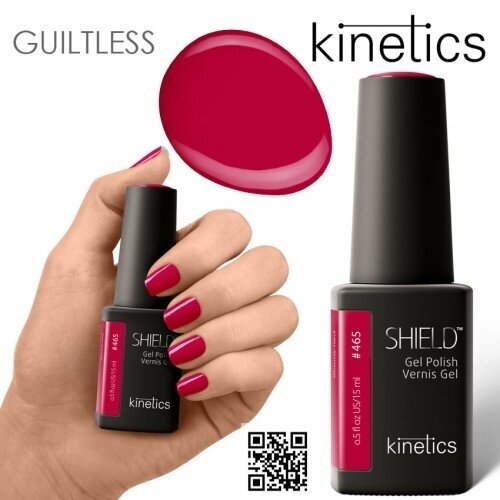 Gelinis nagų lakas Kinetics Shield Gel Polish BLOODY RED #465, 15ml (A)