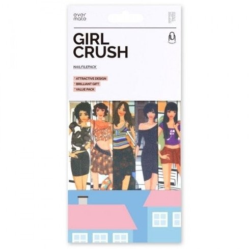 Набор пилочек для ногтей GIRL CRUSH, 150/220, 5 шт.