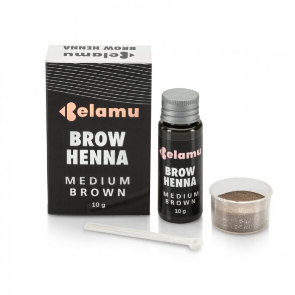 HENNA eyebrow dye, 10g MEDIUM DARK. BROWN