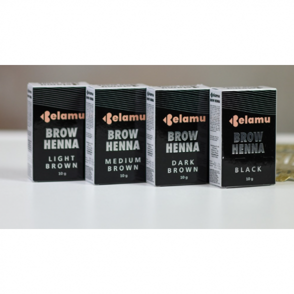 HENNA eyebrow dye, 10g MEDIUM DARK. BROWN 3