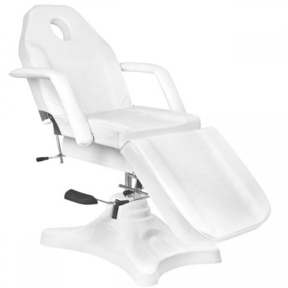 Hydraulic cosmetic chair A-234, white color 2