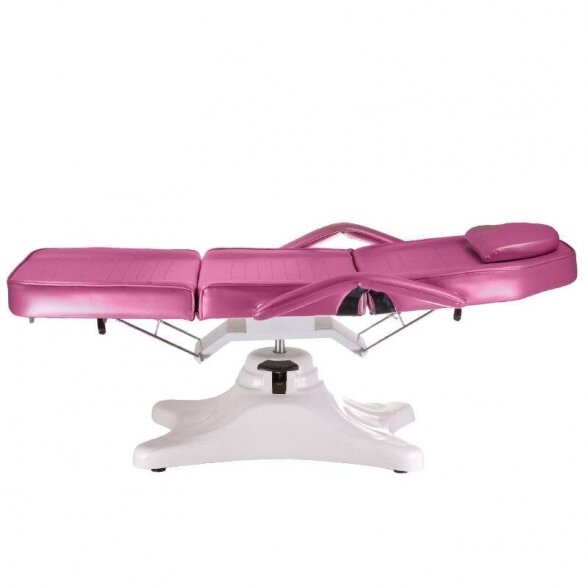 Hydraulic cosmetology bed BD-8222, pink color. 2