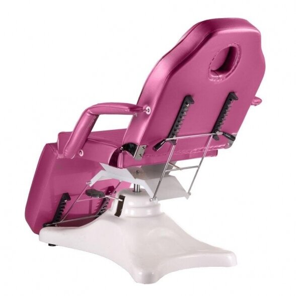 Hydraulic cosmetology bed BD-8222, pink color. 4