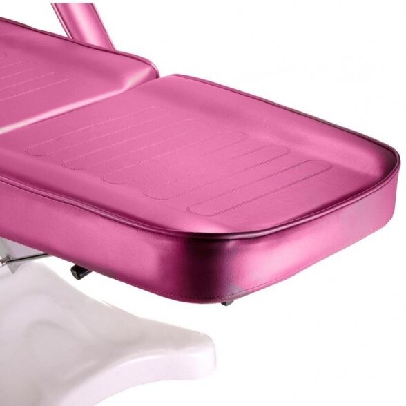 Hydraulic cosmetology bed BD-8222, pink color. 6