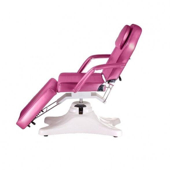 Hydraulic cosmetology bed BD-8222, pink color. 1