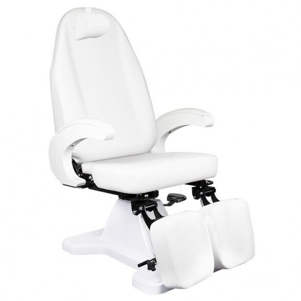 Hydraulic pedicure chair, white