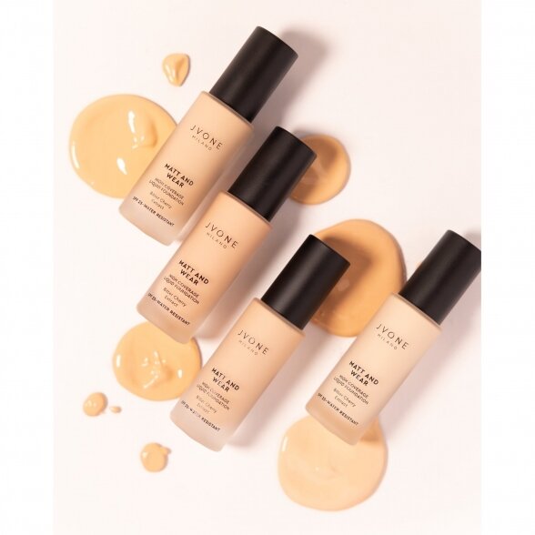 JVONE MILANO extra concealing-matte foundation FULL COVERAGE Matt And Wear 2