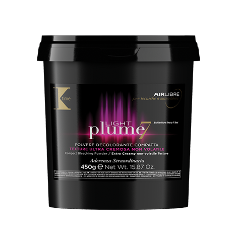 K time Light Plume hair bleaching powder with Kaolin, lightens up to 7 tones, 450gr