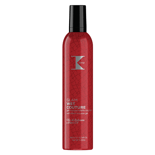 K time šlapią plaukų efektą kuriančios plaukų putos GLAM WET COUTURE, 300ml