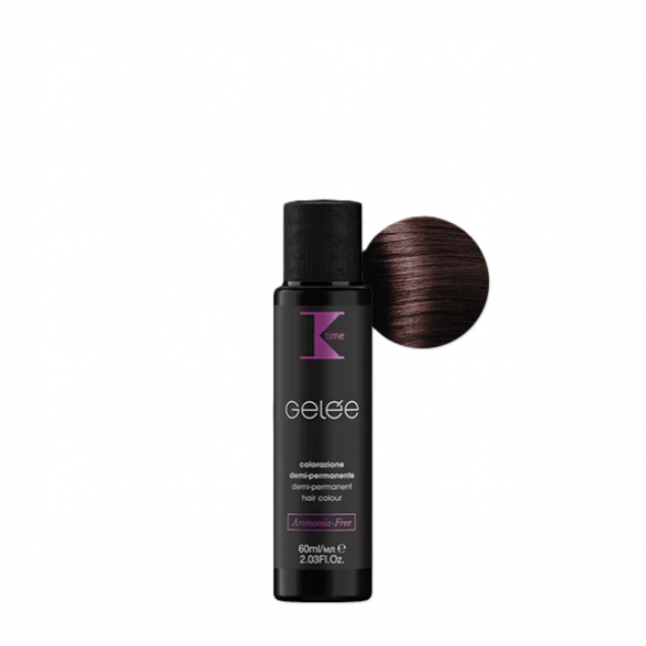 K-time GELEE plaukų toneris nr. 3.75 Dark Mahogany Brown Chestnut, 60ml