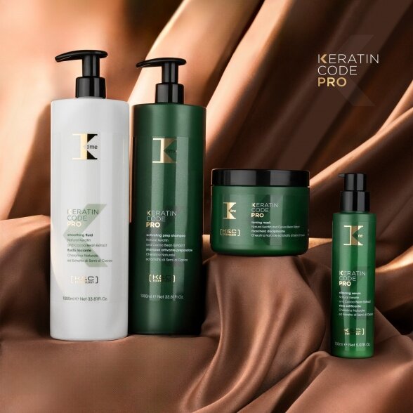 K time Keratin Code Pro дисциплинирующая маска для волос с кератином, 500мл 6