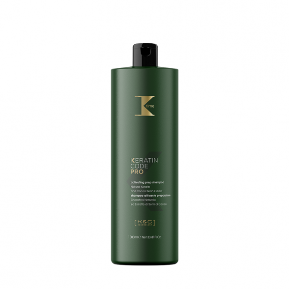 K time Keratin Code Pro plaukų šampūnas procedūroms: Paruošiamasis Aktyvatorius, 1000ml