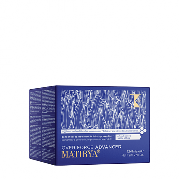 K time MATIRYA OVER FORCE ADVANCED ampulės plaukų slinkimo prevencijai 12x8ml