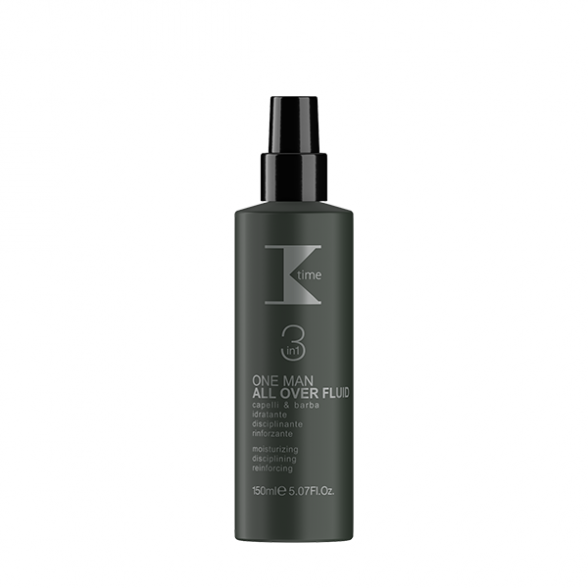 K Time ONE MAN fluidas-losjonas plaukams ir barzdai, 150ml