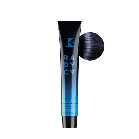 K time RADYCA plaukų dažai (Italija), Nr. 1.1 Blue Black, 100ml