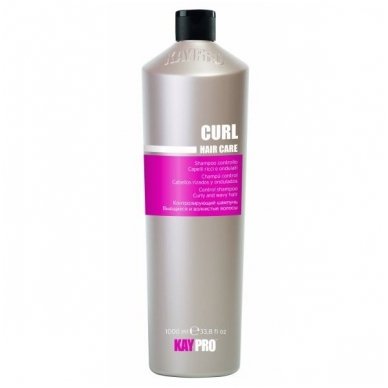 su uzdraustu ingredientu KAY PRO CURL garbanotus plaukus kontroliuojantis šampūnas, 350 ml