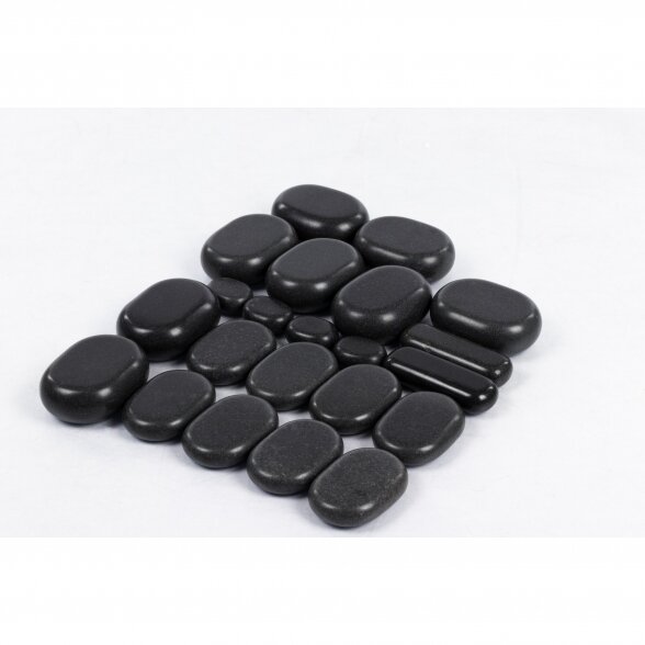 Hot stone therapy - a professional set of 22 stones 1