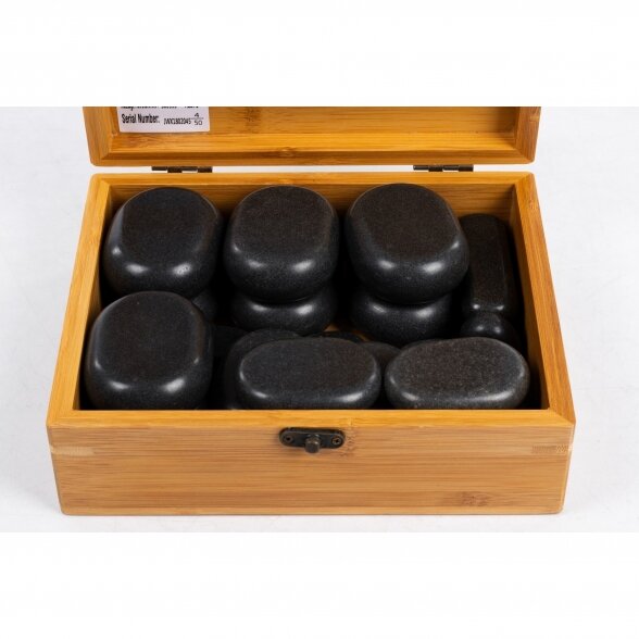 Hot stone therapy - a professional set of 22 stones 4