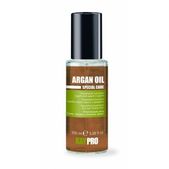 KAY PRO ARGAN OIL maitinantis argano aliejus sausiems, nualintiems, pažestiems plaukams, 100 ml