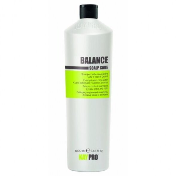 KAY PRO BALANCE Scalp Care šampūnas besiriebaluojančiai galvos odai, 1000ml