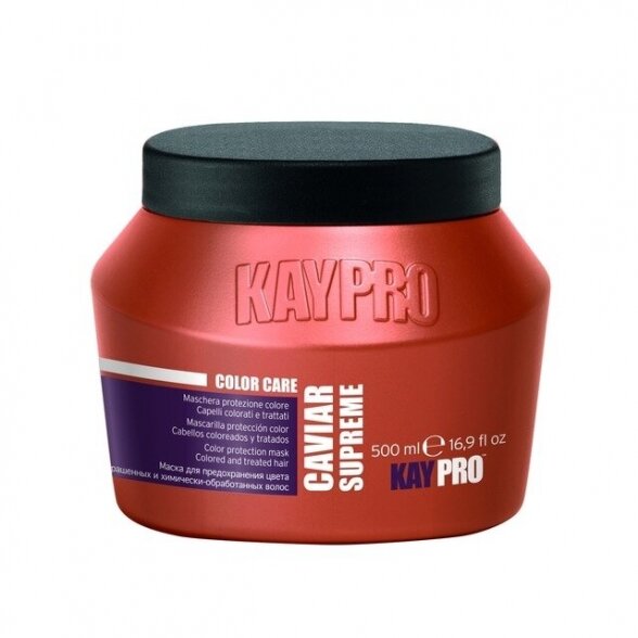 KAY PRO CAVIAR SUPREME color protection mask with caviar for colored and damaged hair, 500 ml