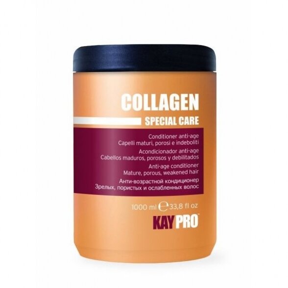 Кондиционер KAY PRO COLLAGEN, для пористых, уставших волос, 1000 мл