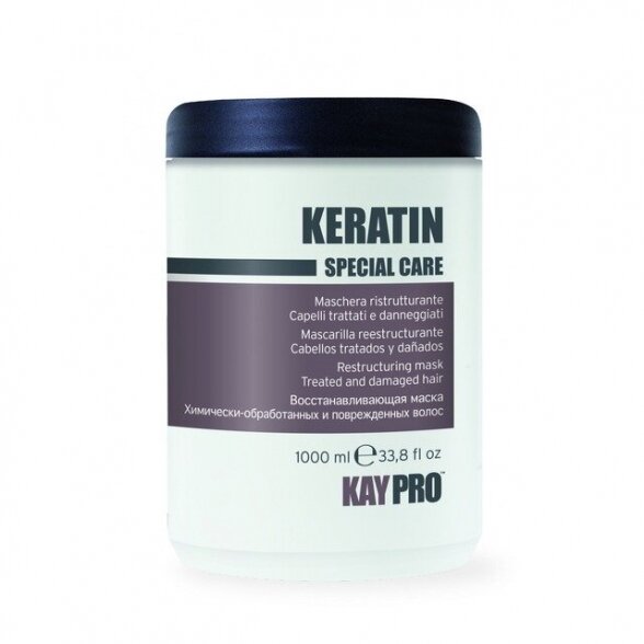 KAY PRO KERATIN kaukė su keratinu pažeistiems plaukams, 1000 ml