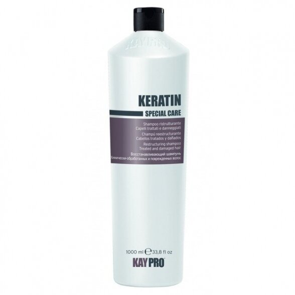 KAY PRO KERATIN plaukų šampūnas pažeistiems plaukams, 1000 ml