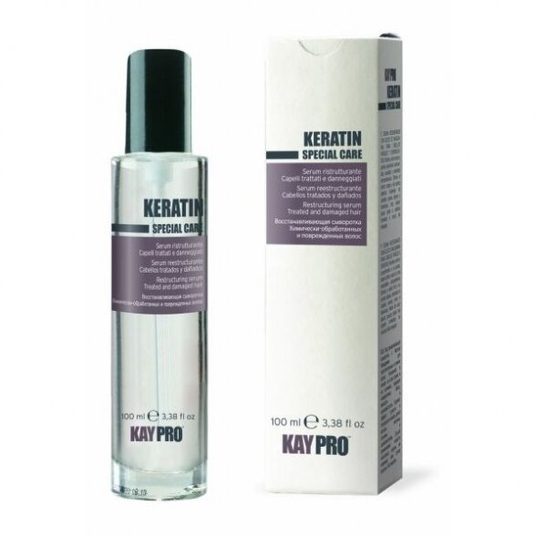 KAY PRO KERATIN serumas nusilpusiems, pažeistiems plaukams, 100 ml