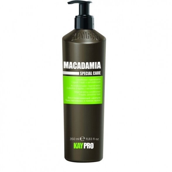 KAY PRO MACADAMIA regeneruojantis kondicionierius, trapiems ir jautriems plaukams, 350 ml