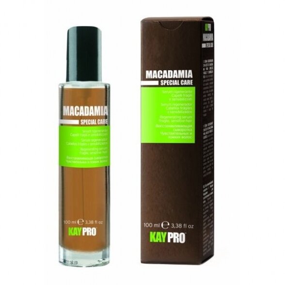 KAY PRO MACADAMIA regeneruojantis serumas trapiems, jautriems plaukams, 100 ml