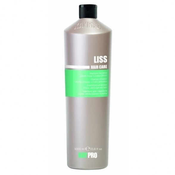 KAY PRO LISS tiesinantis plaukus šampūnas garbanotiems, nedrausmingiems plaukams, 1000ml.