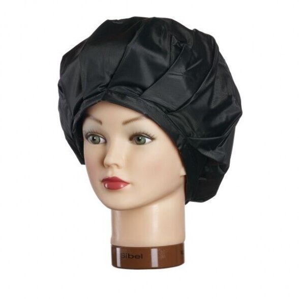 Cap for chemical hair treatments PLASTI CAP, black