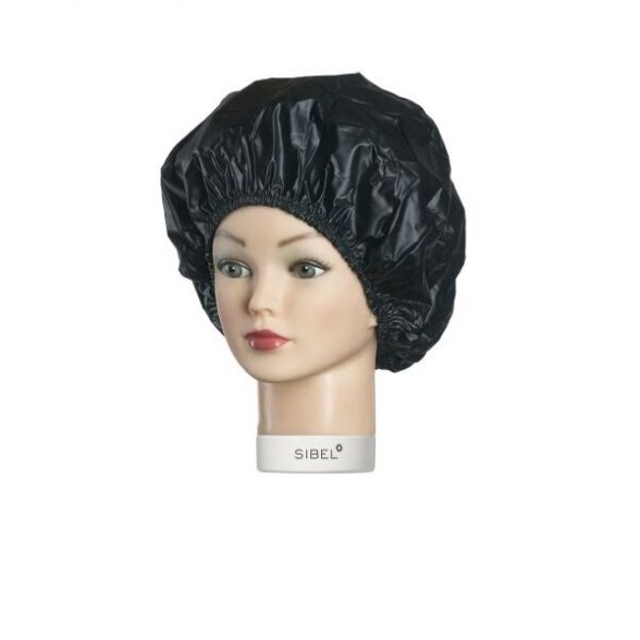 Cap for chemical hair treatments PERM CAP ELASTIC, black