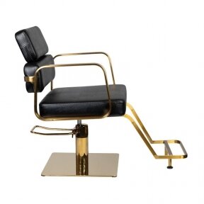 Barber chair GABBIANO PORTOFINO, black/gold sp.