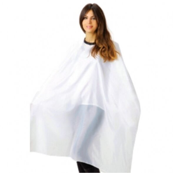 Kiepe waterproof cape for haircuts, white sp. 125cm x 145cm