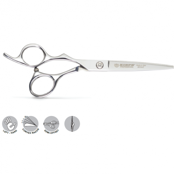 Kiepe Professional left-handed cutting scissors, Monster Cut Series, Semi Offset, 17cm (2816.65)