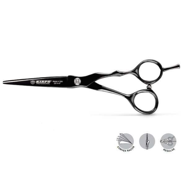 Kiepe Professional kirpimo žirklės, Monster Cut Series, REGULAR, 13cm, juodos sp (2814.5)