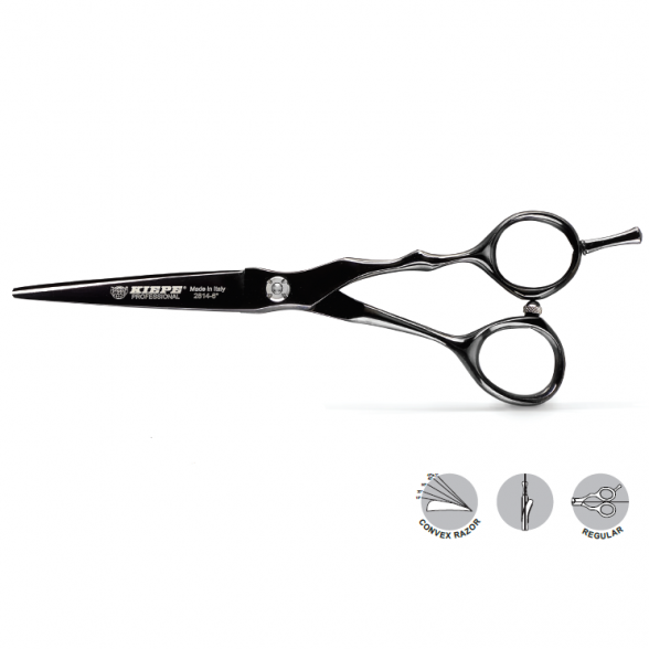 Ножницы Kiepe Professional, серия Monster Cut, ОБЫЧНЫЕ, 16см, черные sp (2814.6)