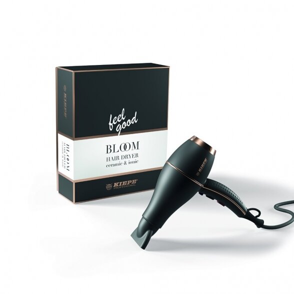 Kiepe Professional plaukų džiovintuvas BLOOM BLACK, su Jonų generacija, 2000 W 4