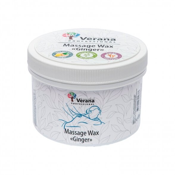 Solid massage oil (wax) Verana - Ginger, 450g.